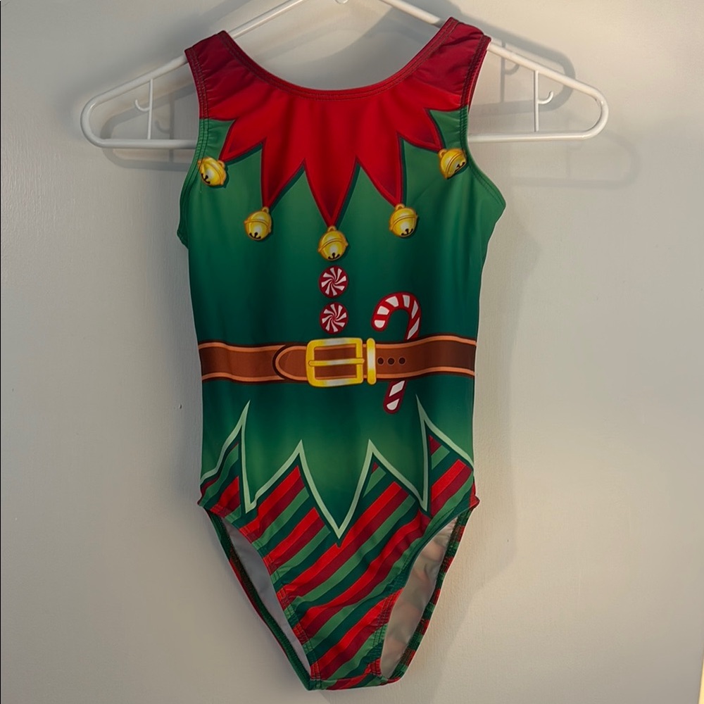 Festive Elf Costume Leotard